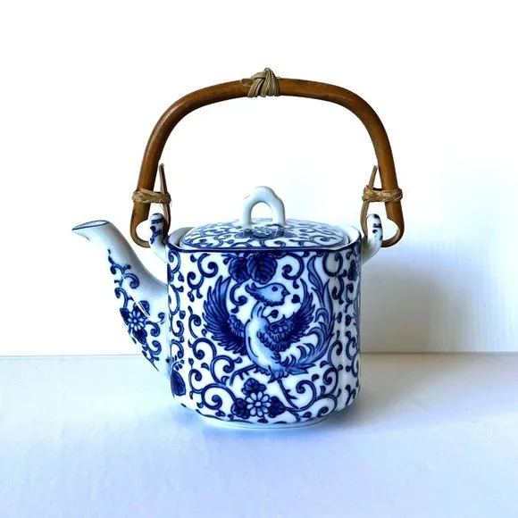 Japanese Tea Set - Phoenix Bird Porcelain - Picture 2 of 16